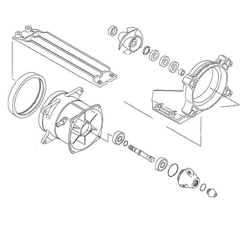 Kit réparation de turbine WSM Kawasaki 1200 STX-R