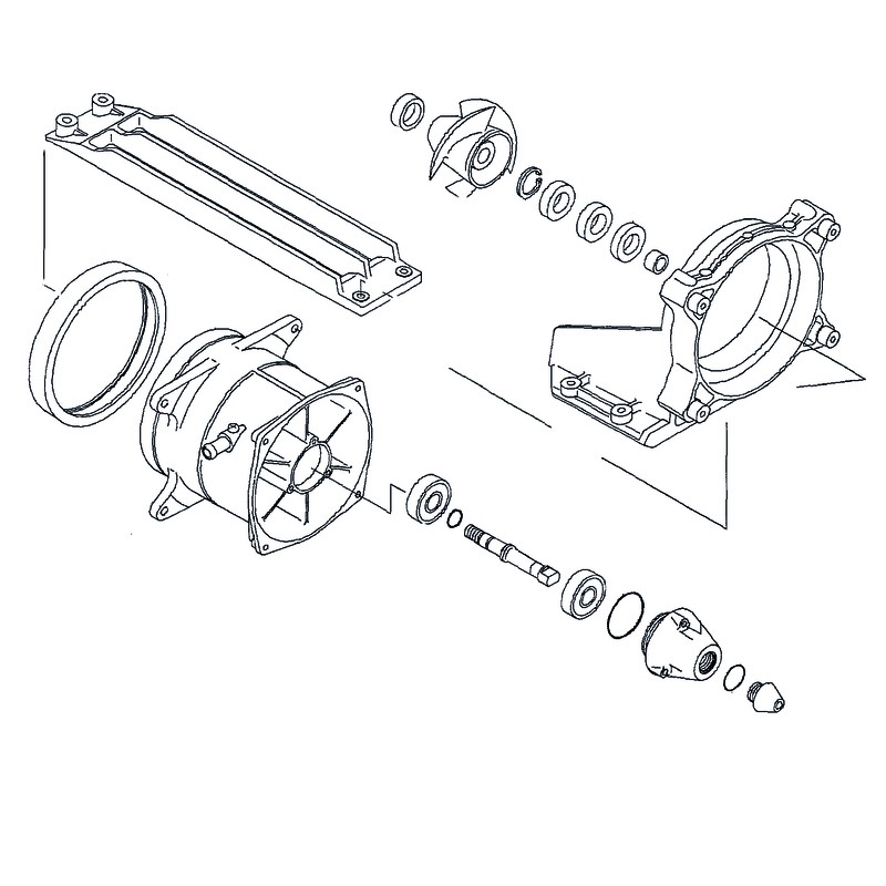 Kit réparation de turbine WSM Kawasaki STX-15F