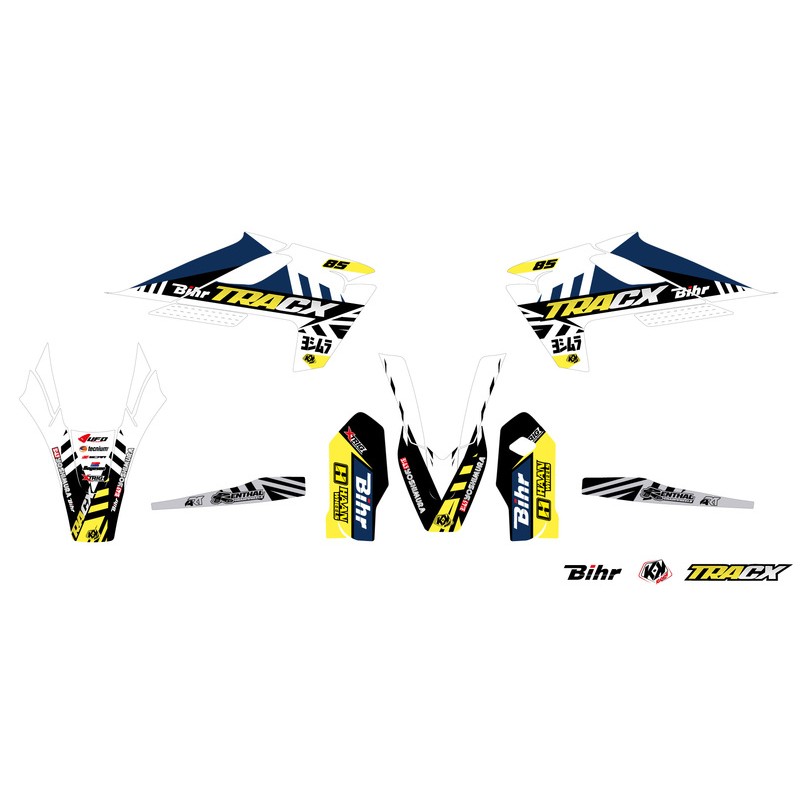 Kit déco KUTVEK Tracx blanc Husqvarna TC85