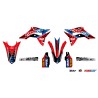 Kit déco KUTVEK Tracx rouge Honda CRF250R