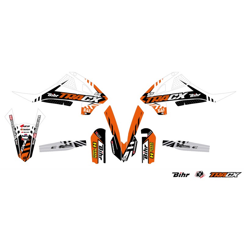 Kit déco KUTVEK Tracx orange KTM SX65