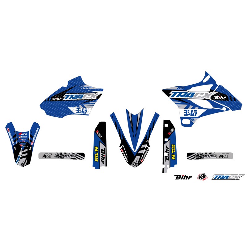 Kit déco KUTVEK Tracx bleu Yamaha YZ85