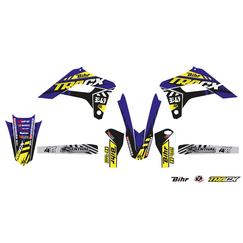 Kit déco KUTVEK Tracx bleu Sherco SE-R/SEF-R