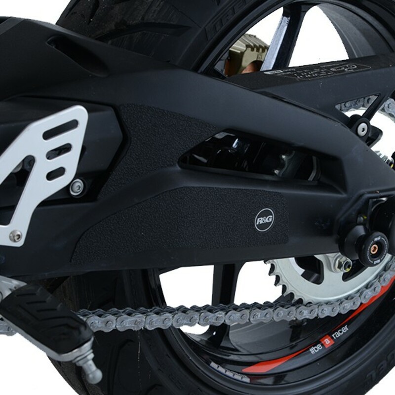 Adhésif anti-frottement R&G RACING cadre/bras oscillant noir 4 pièces Aprilia Shiver 900