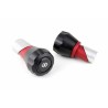 Protections fourche et bras oscillant (axe de roue) GILLES TOOLING GTA noir/rouge Suzuki GSF 1250 Bandit