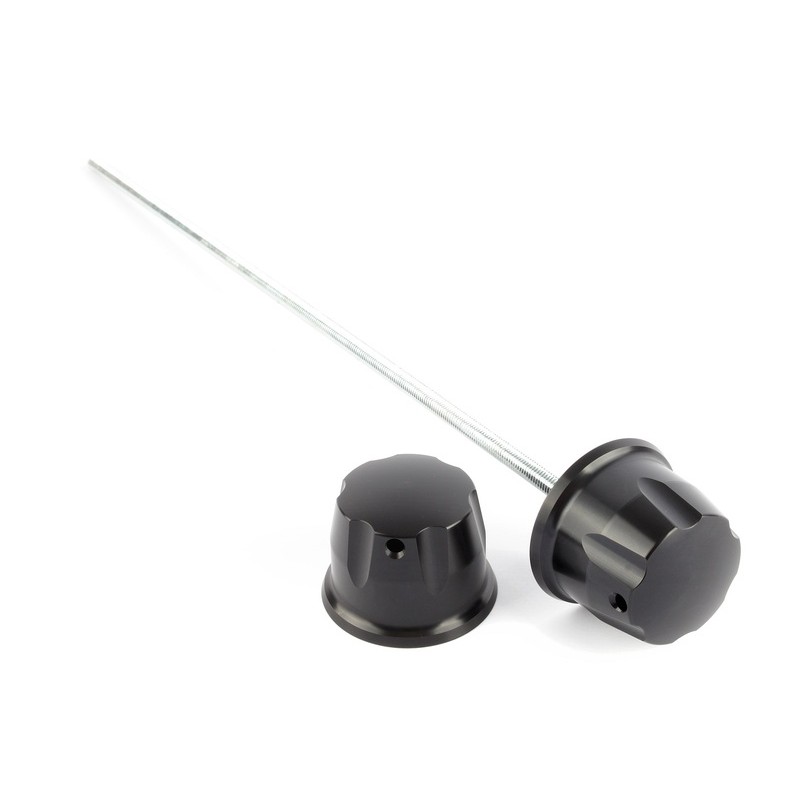 Protections fourche et bras oscillant (axe de roue) GILLES TOOLING GTA noir Suzuki SV650