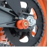 Pions de bras oscillant R&G RACING blanc Kawasaki Ninja 125