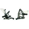 Commandes reculées GILLES TOOLING FXR noir Kawasaki Ninja ZX-10R