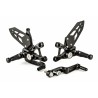 Commandes reculées ajustables GILLES TOOLING MUE2 noir Suzuki GSX-R1000