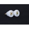 Pion de bras oscillant R&G RACING blanc Kawasaki
