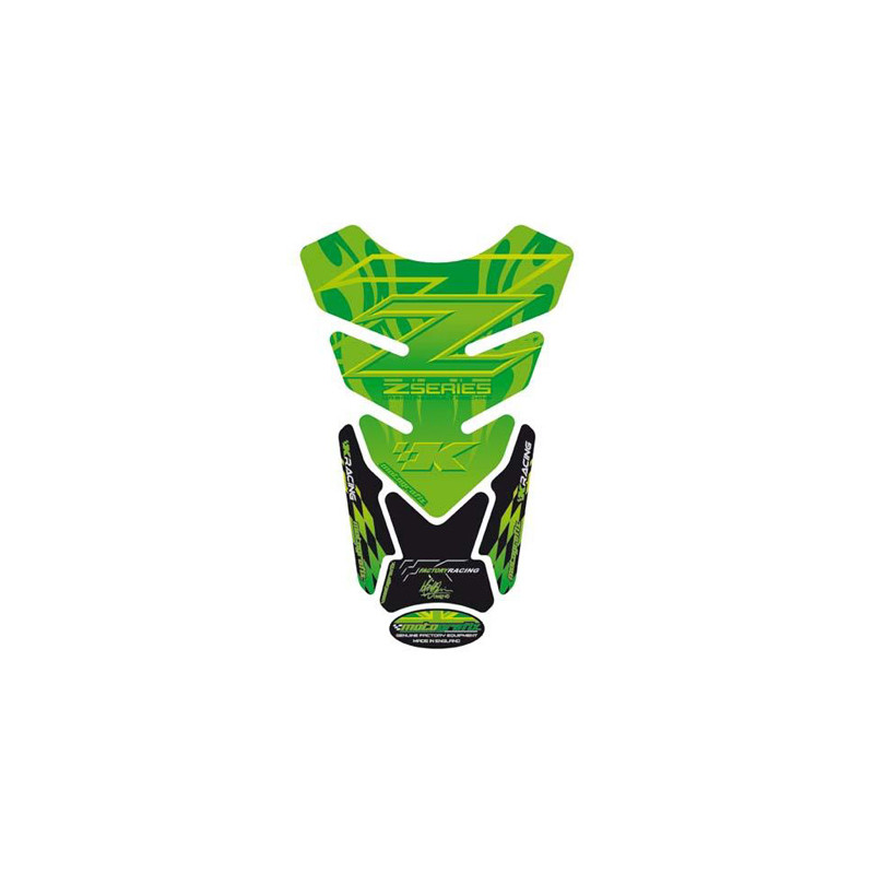 Protection de réservoir Kawasaki 4 pièces Vert