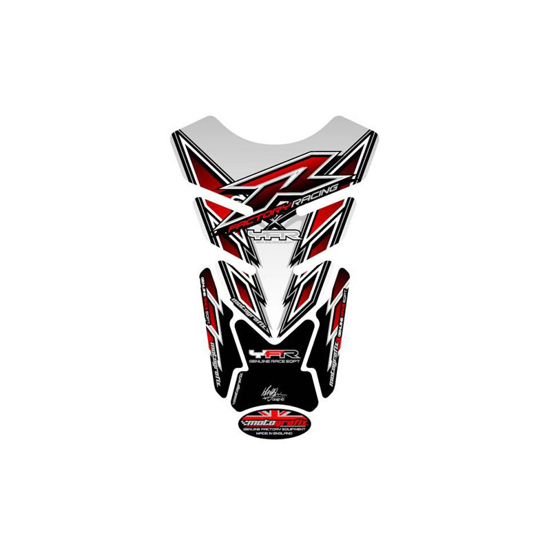Protection de réservoir Yamaha 4 pièces Blanc/Rouge/Noir