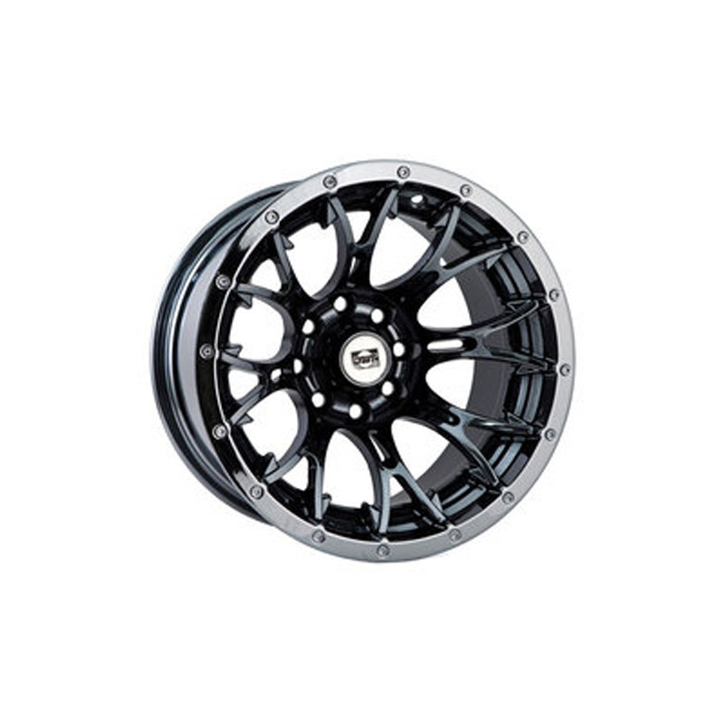 Lot de 2 Jantes Alu Diablo Black Chrome Douglas 14 x8 4/115 3+5