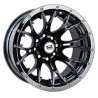 Lot de 2 Jantes Alu Diablo Black Chrome Douglas 14 x8 4/115 3+5