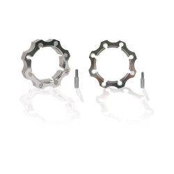 Elargisseurs de Voies Aluminium Cross Pro 4x144 / 4x156 + 4.5 cm