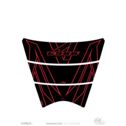 Protection de réservoir Honda Noir Rouge 3 pièces
