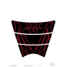 Protection de réservoir Honda Noir Rouge 3 pièces