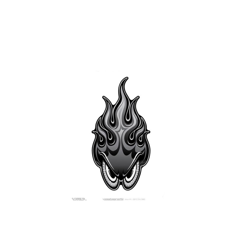 Protection de réservoir Street Noir Argent 1 pièce