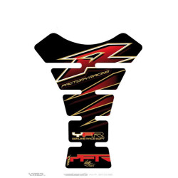 Protection de réservoir Yamaha Noir Rouge 1 pièce