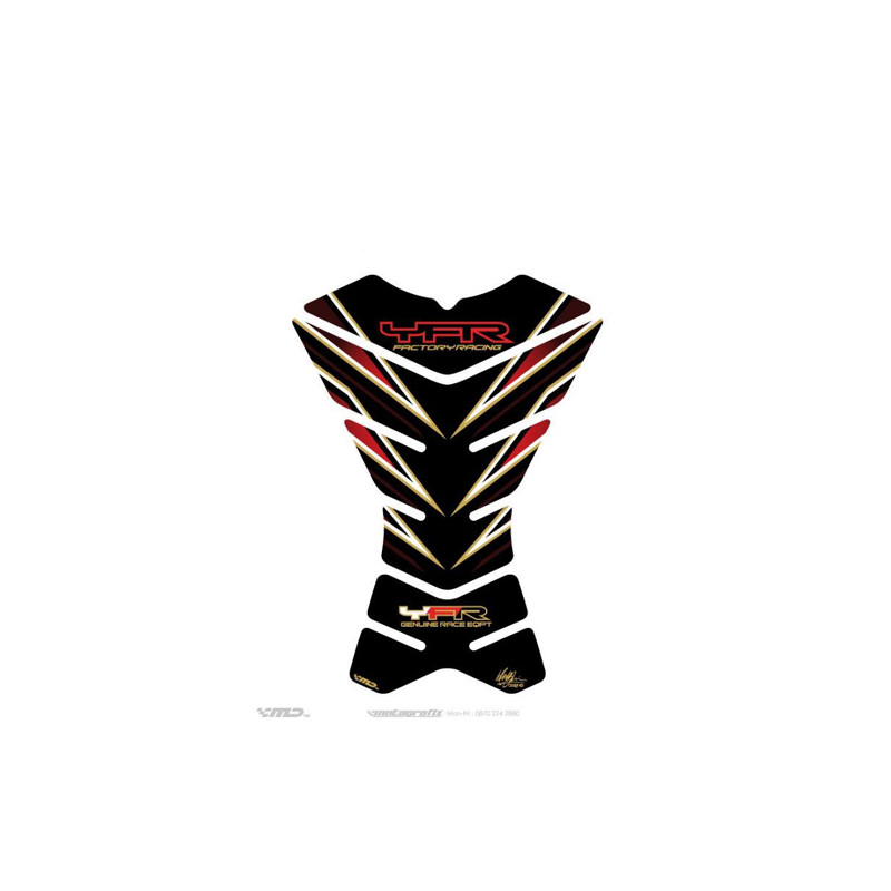 Protection de réservoir Yamaha Noir Rouge 3 pièces