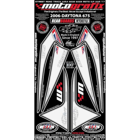 Kit Déco Arrière Motografix Daytona Triumph