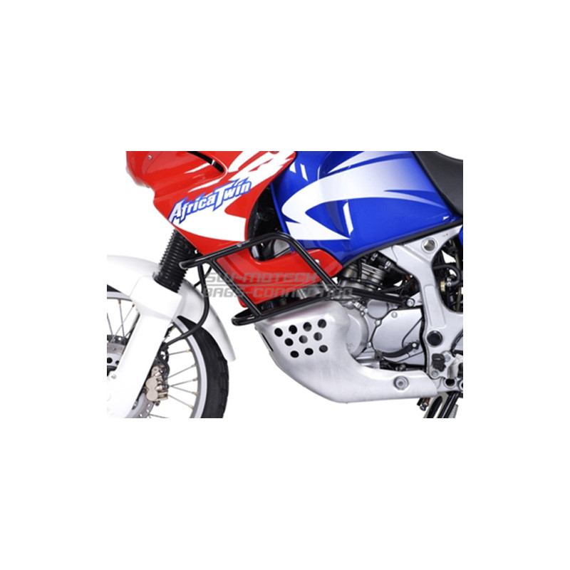 Pare-Carters Crash-Bar Sw-Motech Noir/Blanc XRV750Africa Twin Ho