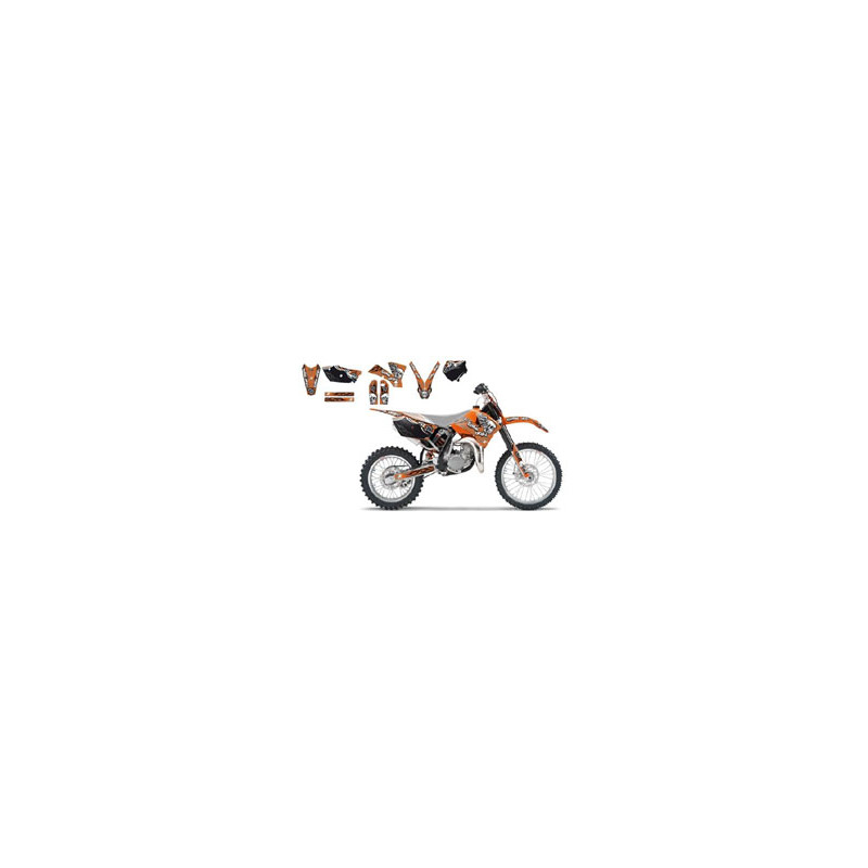Kit Deco BlackBird SX 85 KTM Tribal Skull 2