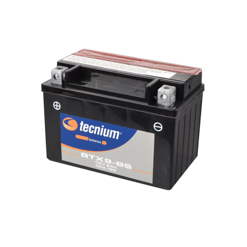 Batterie YTX9-BS sans entretien avec pack acide