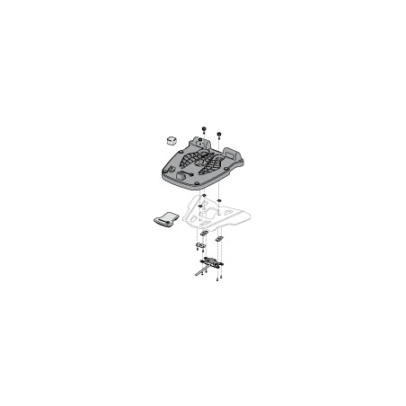 Platine de coffre SW-MOTECH Pour T-Ray Electric-Topcase