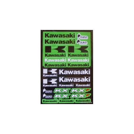 Planche adhésif déco Kawasaki