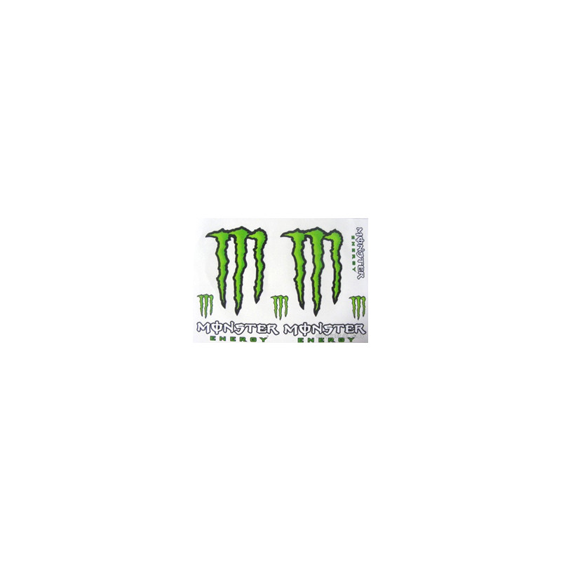 Planche adhésifs déco MONSTER 8 pcs 32x25 cm