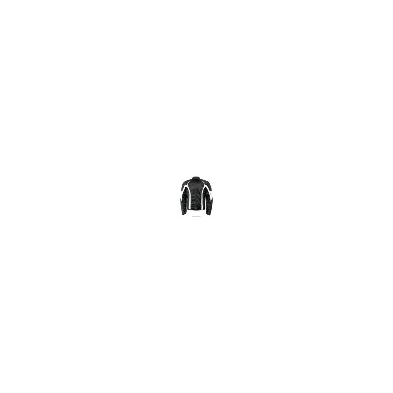 Blouson été Blanc Noir S-LINE Moto Route