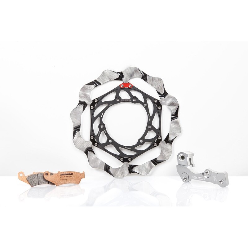 Kit disque de frein Oversize BRAKING Wave semi-flottant - 270 OKBY33E