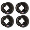 Pack 4 Jantes Douglas Aluminium A5 Black Noir 10x5/ 8x8 Suzuki