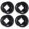 Lot de 4 Jantes Alu Douglas A5 Black Noir 10x5/ 10x8