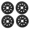 Lot de 4 Jantes Tôle Noire 12 x 7  -  4 x 156