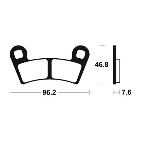 Plaquettes de Frein Avant RZRS 800 Polaris Technium