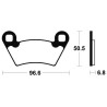 Plaquettes de Frein Arrière RZR 900 XP Polaris
