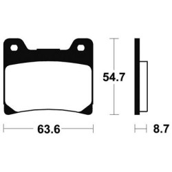 Plaquettes De Frein Mf55 Métal Fritté