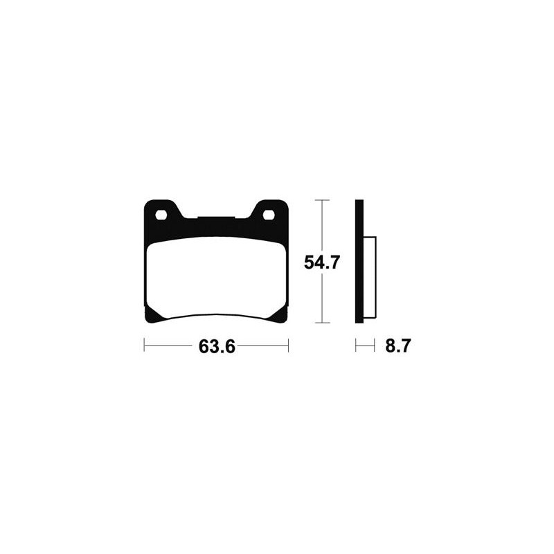 Plaquettes De Frein Mf55 Métal Fritté