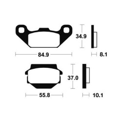 Kit De Fixation Pour Lame À Neige Kimpex Click n go 2  RZR 1000 Polaris