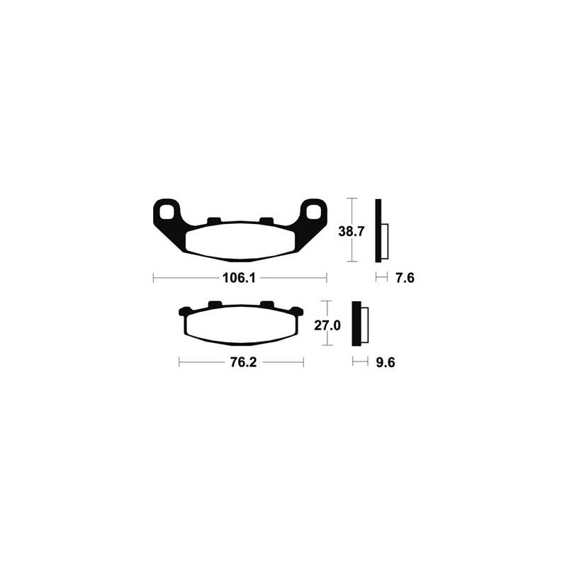 Plaquettes De Frein Mf115 Métal Fritté