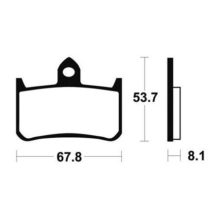 Plaquettes De Frein Mf122 Métal Fritté