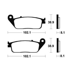 Plaquettes De Frein Mrr127 Métal Fritté