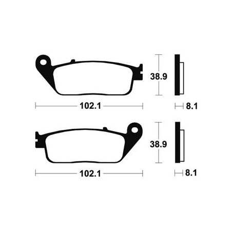 Plaquettes De Frein Mrr127 Métal Fritté