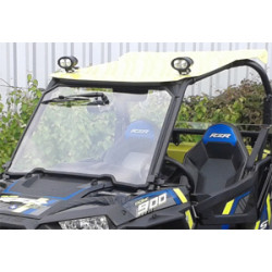 Pare Brise Verre Trempé RZR 1000 Polaris Avec Kit Essuie Glace jusqu'à 2018