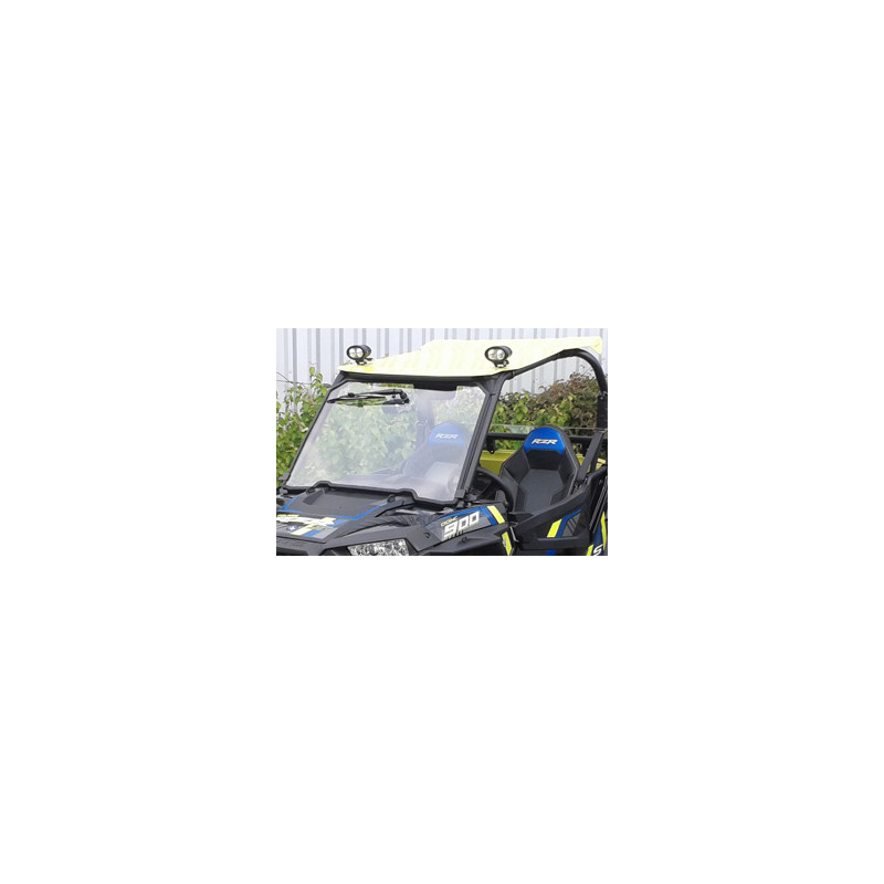 Pare Brise Verre Trempé RZR 1000 Polaris Avec Kit Essuie Glace jusqu'à 2018