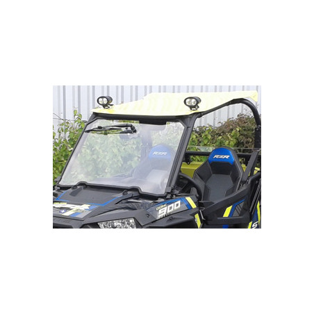 Pare Brise Verre Trempé RZR 1000 Polaris Avec Kit Essuie Glace jusqu'à 2018