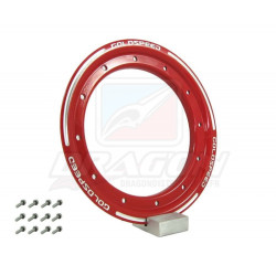 Frette Aluminium Beadlock 10 pouces ROUGE Goldspeed