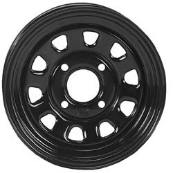 Jante Acier Noire 12x7 4x137 2+5 Quad SSV